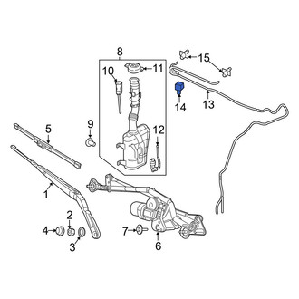 Ram OE - Windshield Washer Hose Clip