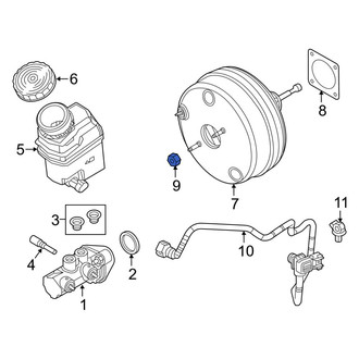 Ram OE - Power Brake Booster Nut