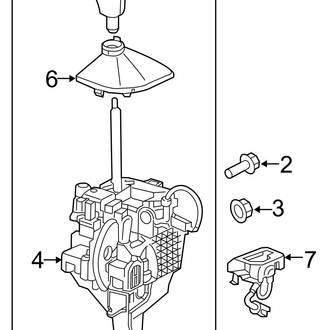 Ram OE - Instrument Panel Components (Shifter Components)