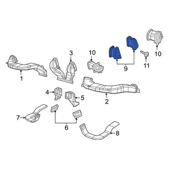 Ram OE - Front Center Dashboard Air Vent