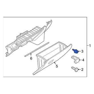 Ram OE - Front Glove Box Door Bumper