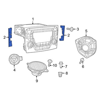 Ram OE - Left Radio Bracket