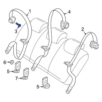 Ram OE - Seat Belt Lap and Shoulder Belt Bolt