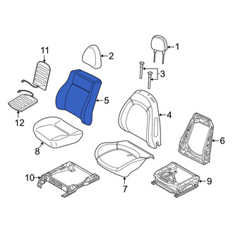 Ram OE - Front Left Seat Back Cushion Cover