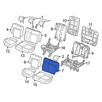 Ram OE - Rear Left Seat Back Cushion Cover