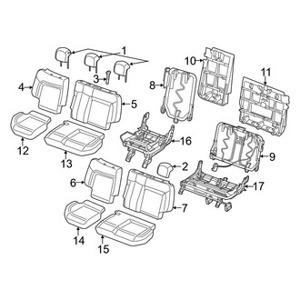 Ram OE - Seats & Tracks - Rear Seat Components