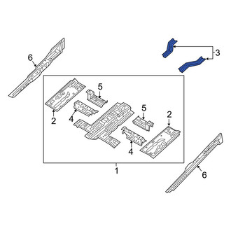 Ram OE - Left Floor Pan Reinforcement
