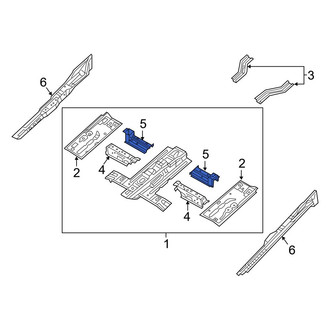 Ram OE - Rear Left Floor Pan Crossmember