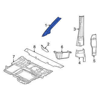 Ram OE - Right Body A-Pillar Trim Panel