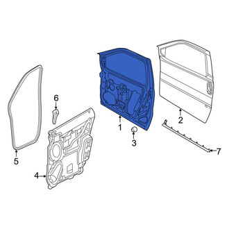 Ram OE - Front Right Door Shell