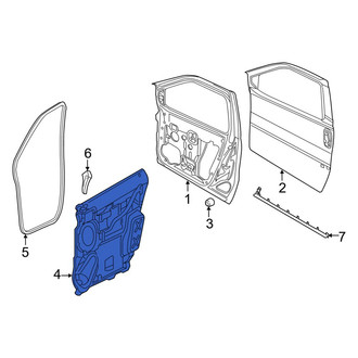Ram OE - Front Left Door Panel Insulation