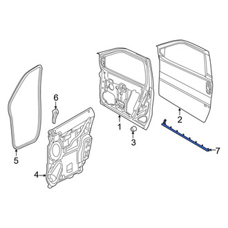 Ram OE - Front Left Lower Door Shell Seal