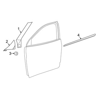 Ram OE - Front Door - Exterior Trim