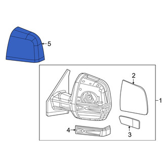 Ram OE - Front Left Door Mirror Cover