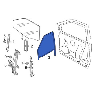 Ram OE - Front Left Window Channel