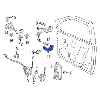 Ram OE - Front Right Lower Door Hinge