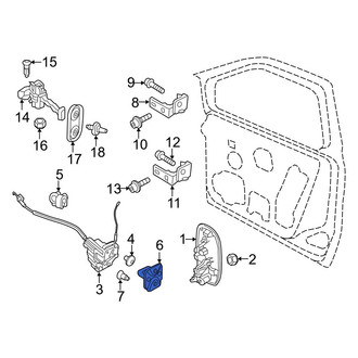 Ram OE - Front Door Lock Striker Plate