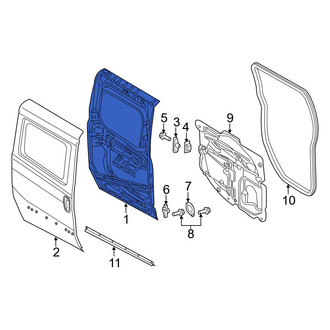 Ram OE - Front Left Door Shell