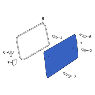 Ram OE - Left Sliding Door Glass
