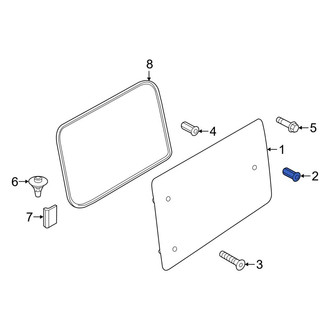 Ram OE - Sliding Door Glass Nut