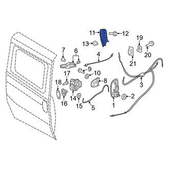 Ram OE - Rear Right Inner Interior Door Handle