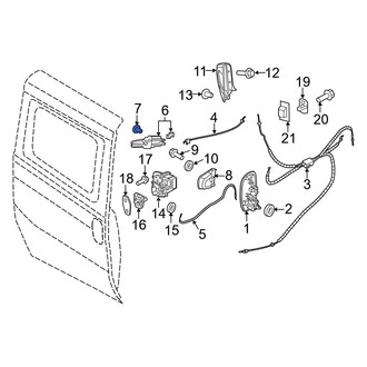 Ram OE - Door Interior Handle Trim Clip