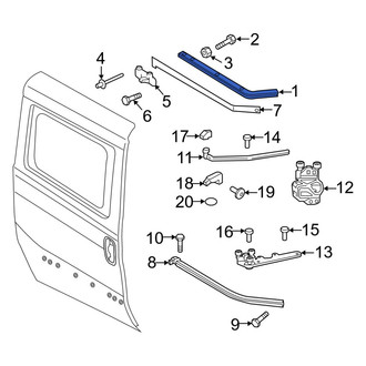 Ram OE - Right Upper Sliding Door Track