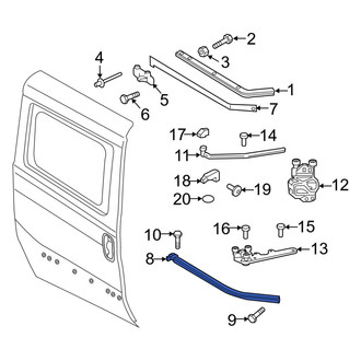 Ram OE - Left Upper Sliding Door Track