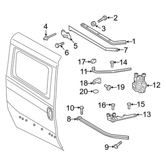Ram OE - Side Loading Door - Lock & Hardware (Track Components)