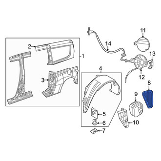 Ram OE - Rear Right Quarter Panel Vent