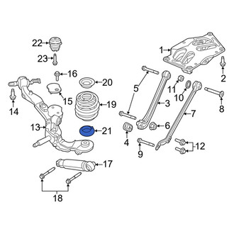 Ram OE - Rear Left Lower Coil Spring Insulator