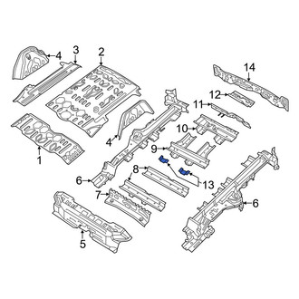 Ram OE - Right Floor Pan Crossmember Bracket