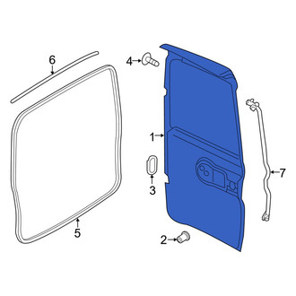 Ram OE - Rear Left Door Shell