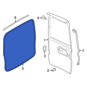 Ram OE - Rear Inner Door Seal