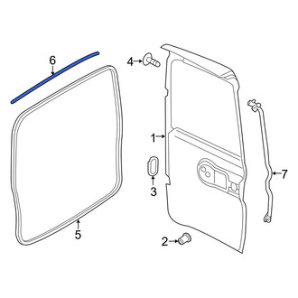 Ram OE - Rear Upper Door Shell Seal