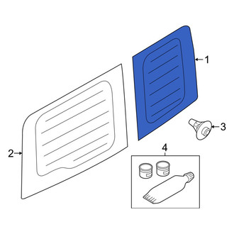 Ram OE - Rear Right Door Glass