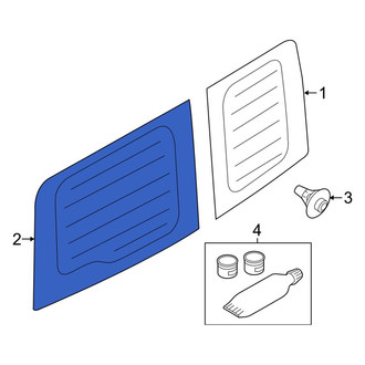 Ram OE - Rear Left Door Glass