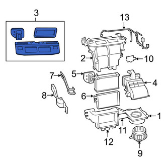 Ram OE - HVAC Unit Case Seal Kit
