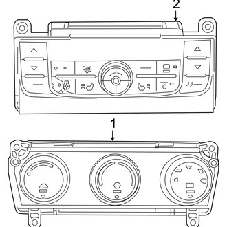 Ram OE - Air Conditioner & Heater - Controls (A/C & Heater, W/O Rear A/C, Front Controls)
