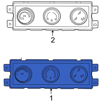 Ram OE - Rear HVAC Temperature Control Panel