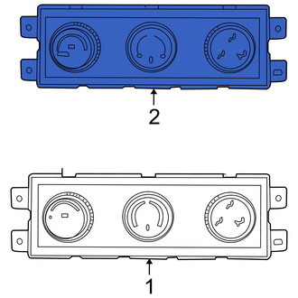 Ram OE - Rear HVAC Temperature Control Panel