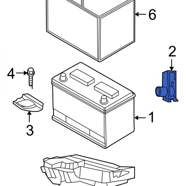 Ram OE 6508538AA Battery Hold Down Nut