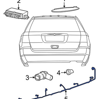 Ram OE - Rear Parking Aid System Wiring Harness
