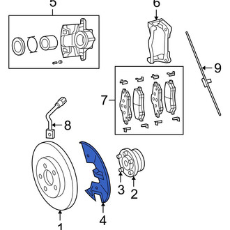 Ram OE - Front Left Brake Dust Shield