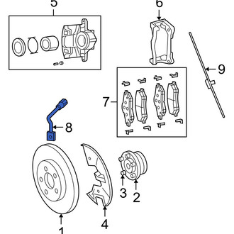 Ram OE - Front Left Brake Hydraulic Hose