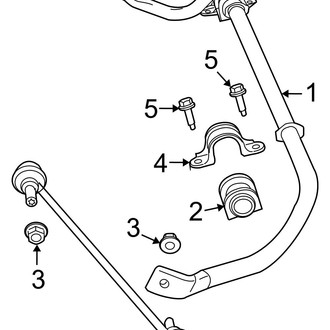 Ram OE - Front Suspension - Stabilizer Bar & Components