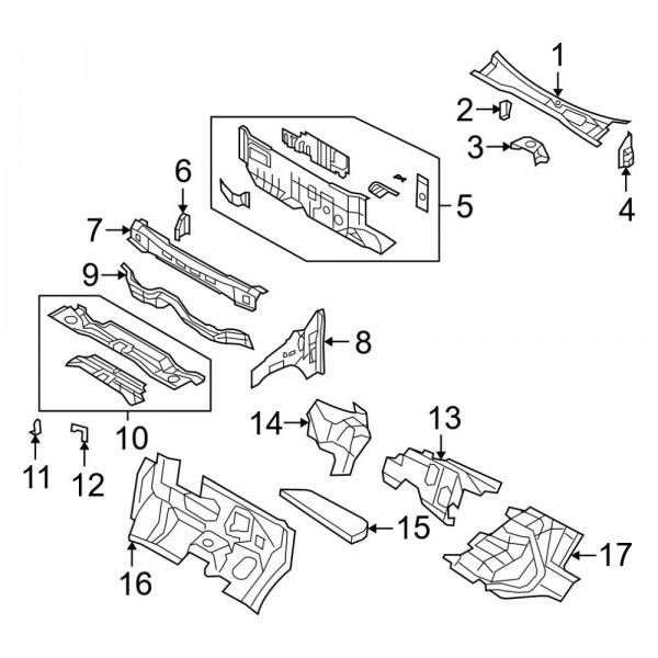 Ram OE 5020643AB Engine Compartment Insulation
