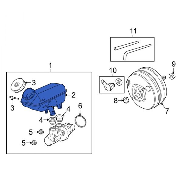 Brake Master Cylinder Reservoir