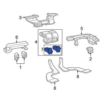 Ram OE - Front Left Upper Instrument Panel Air Duct