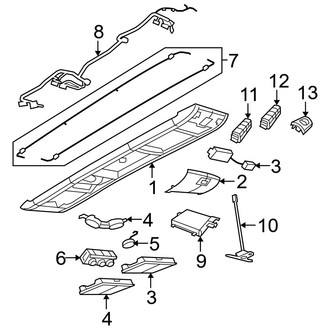 Ram OE - Overhead Console (Front Row)